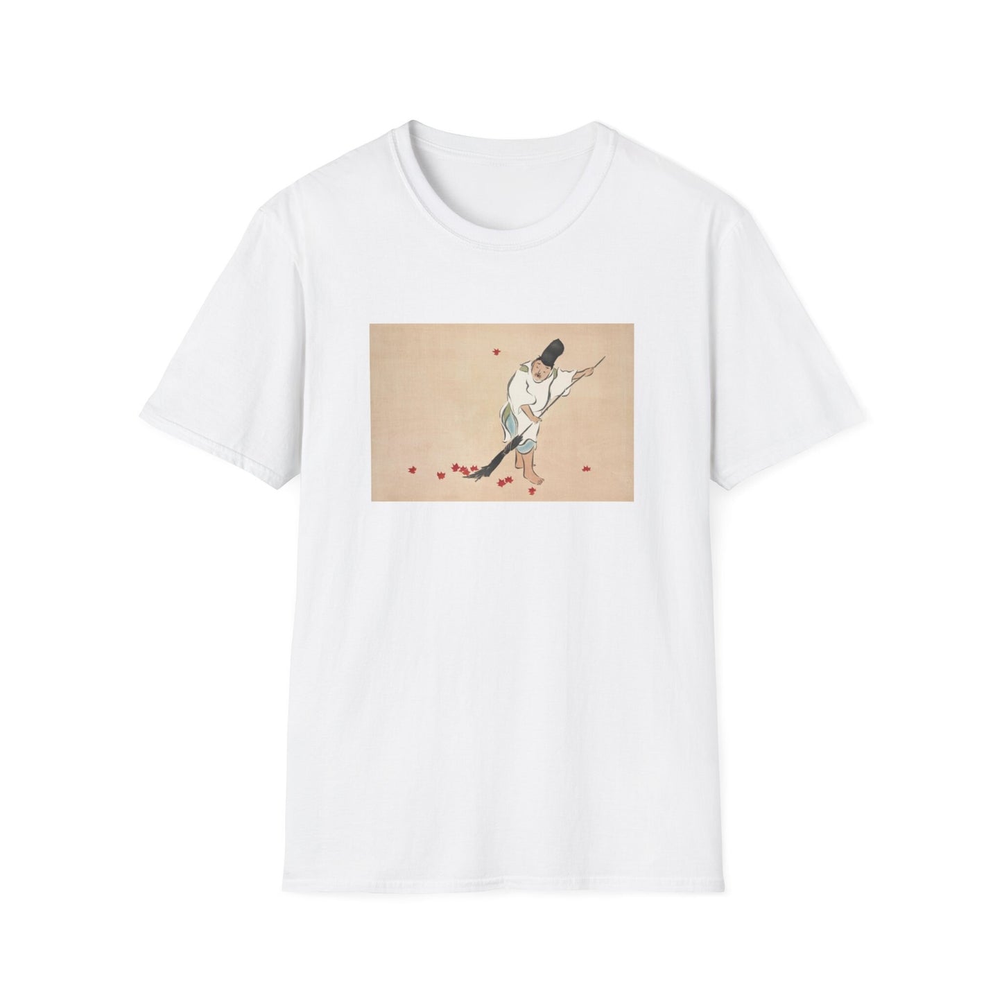 Kamisaka Sekka artist; Raking from Momoyogusa Flowers of a Hundred Generations T shirt from famous Japanese woodblock print