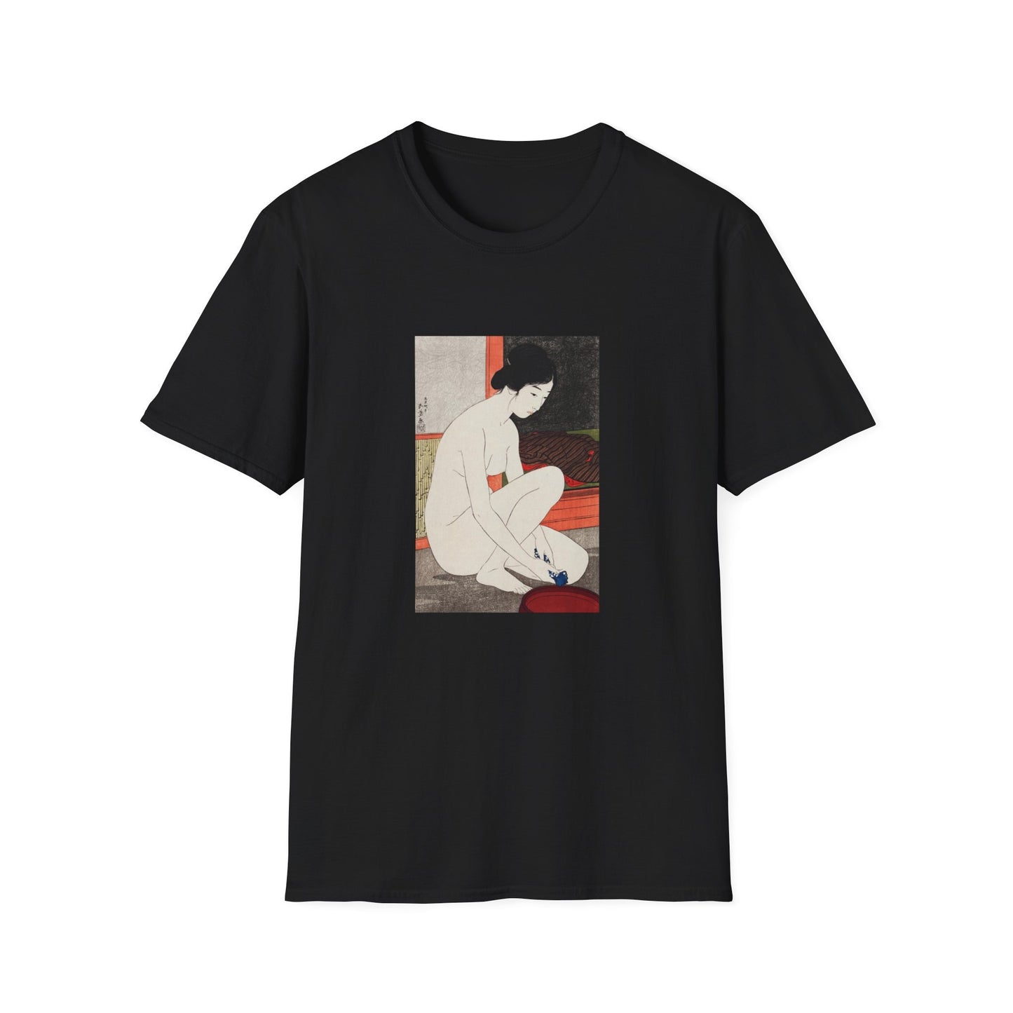 Yokugo no onna (1915) by Goyo Hashiguchi. japanese woodblock T shirt from famous Japanese woodblock print