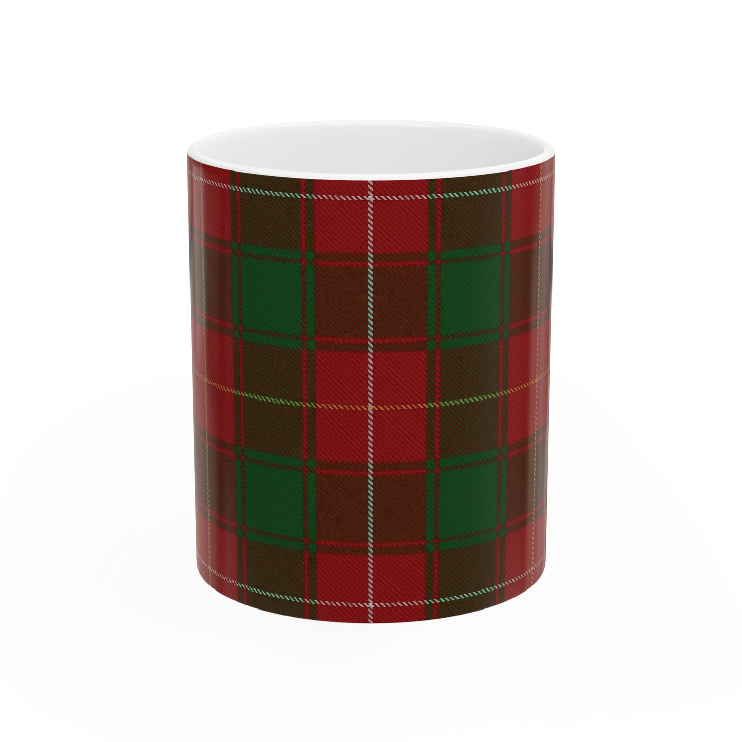 MacPhie clan. The elegant and colourful tartan on this mug is taken from the Scottish Register of Tartans based in Scotland.
