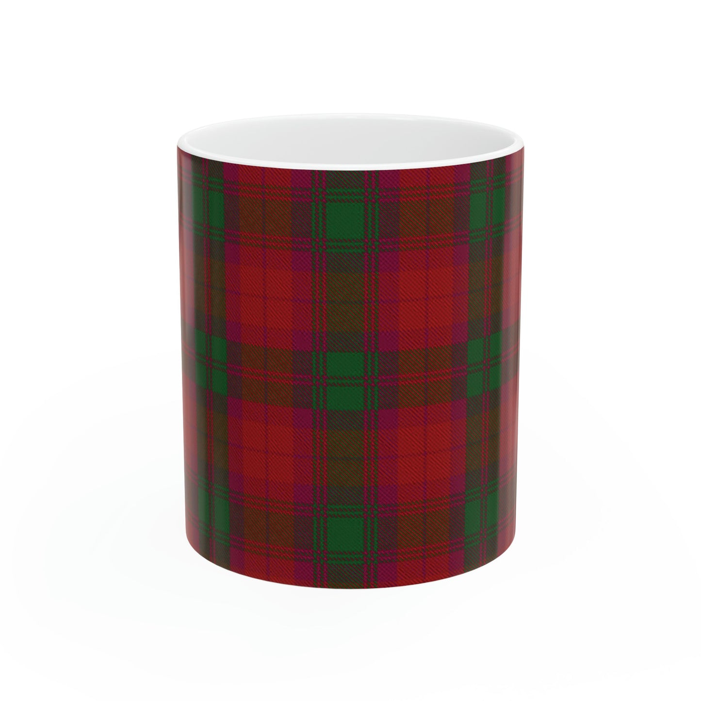 MacNab clan. The elegant and colourful tartan on this mug is taken from the Scottish Register of Tartans based in Scotland.