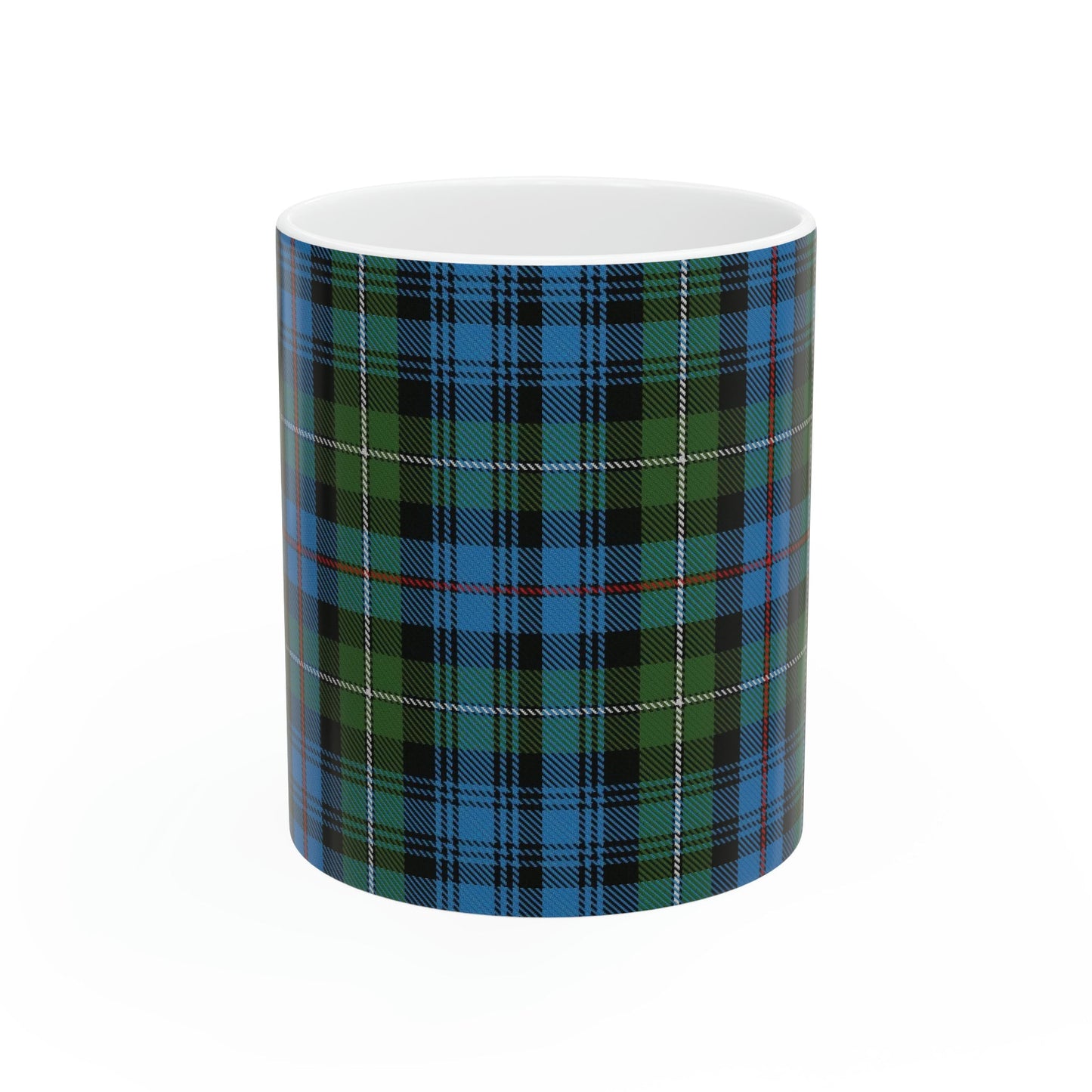 MacKenzie clan. The elegant and colourful tartan on this mug is taken from the Scottish Register of Tartans based in Scotland.