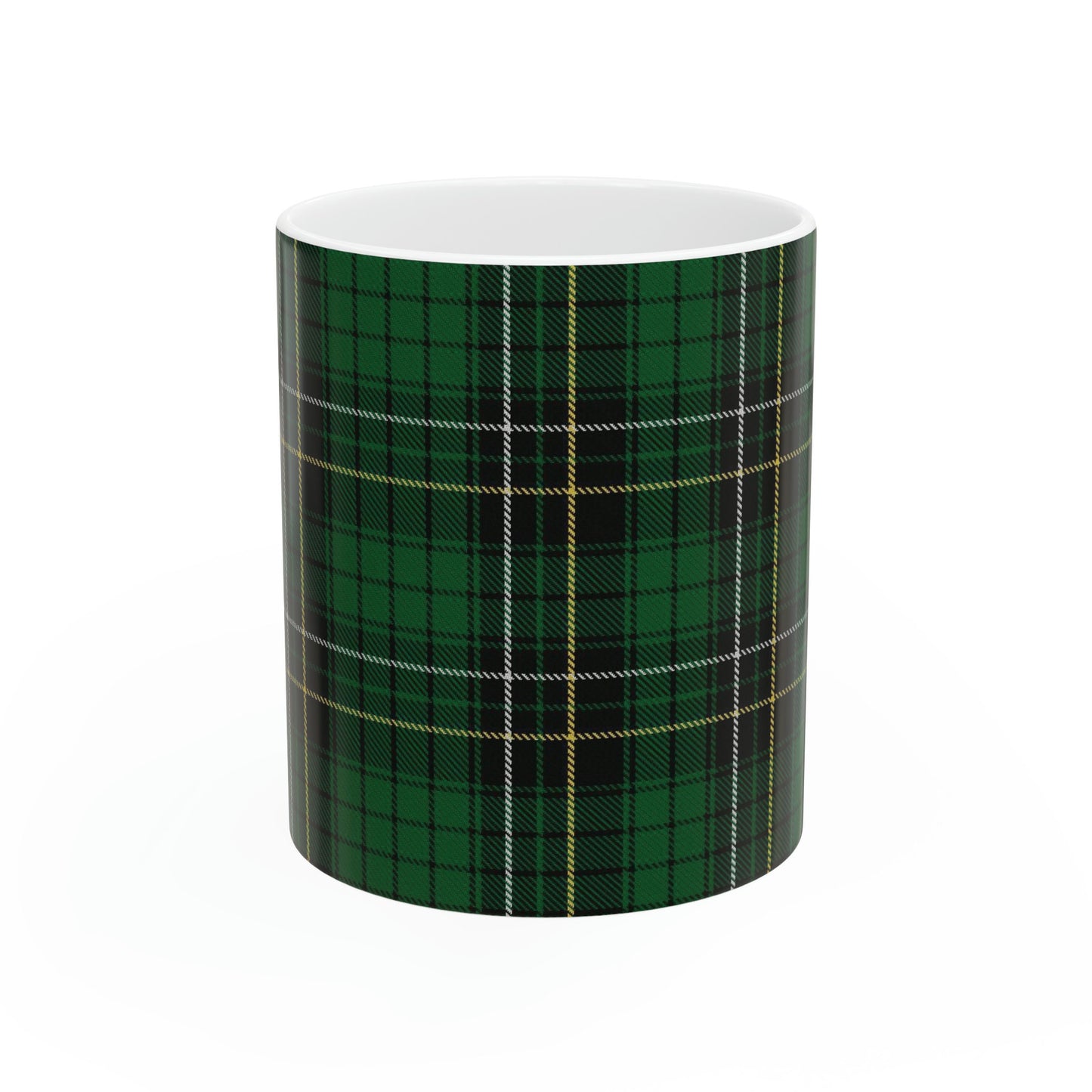 MacAlpine clan. The elegant and colourful tartan on this mug is taken from the Scottish Register of Tartans based in Scotland.