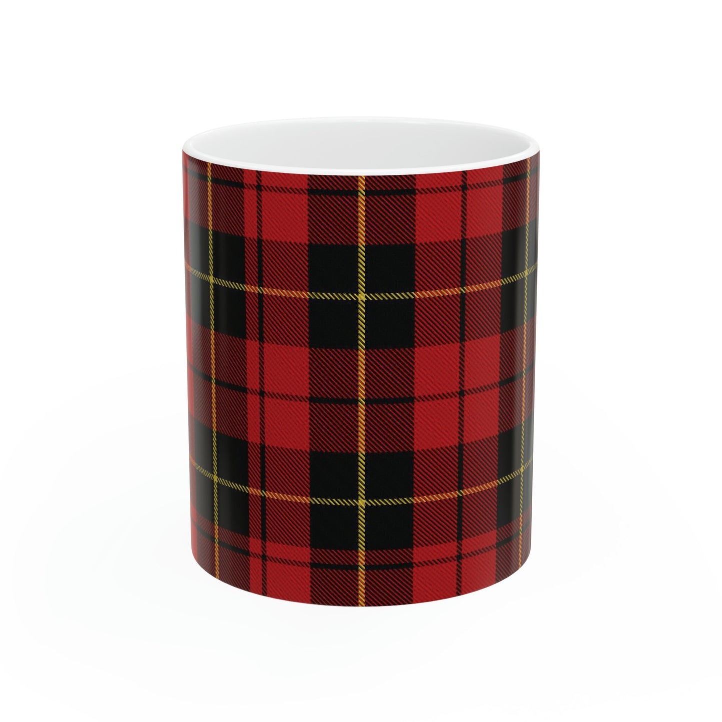 Wallace clan. The elegant and colourful tartan on this mug is taken from the Scottish Register of Tartans based in Scotland.