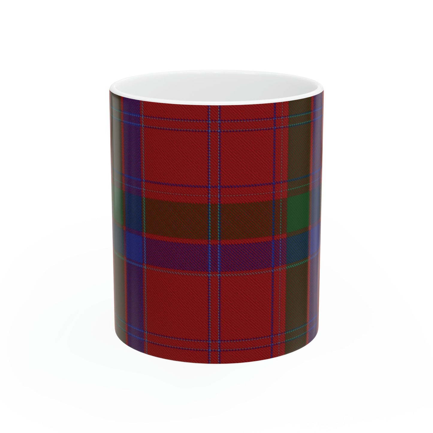 MacGillivary clan. The elegant and colourful tartan on this mug is taken from the Scottish Register of Tartans based in Scotland.