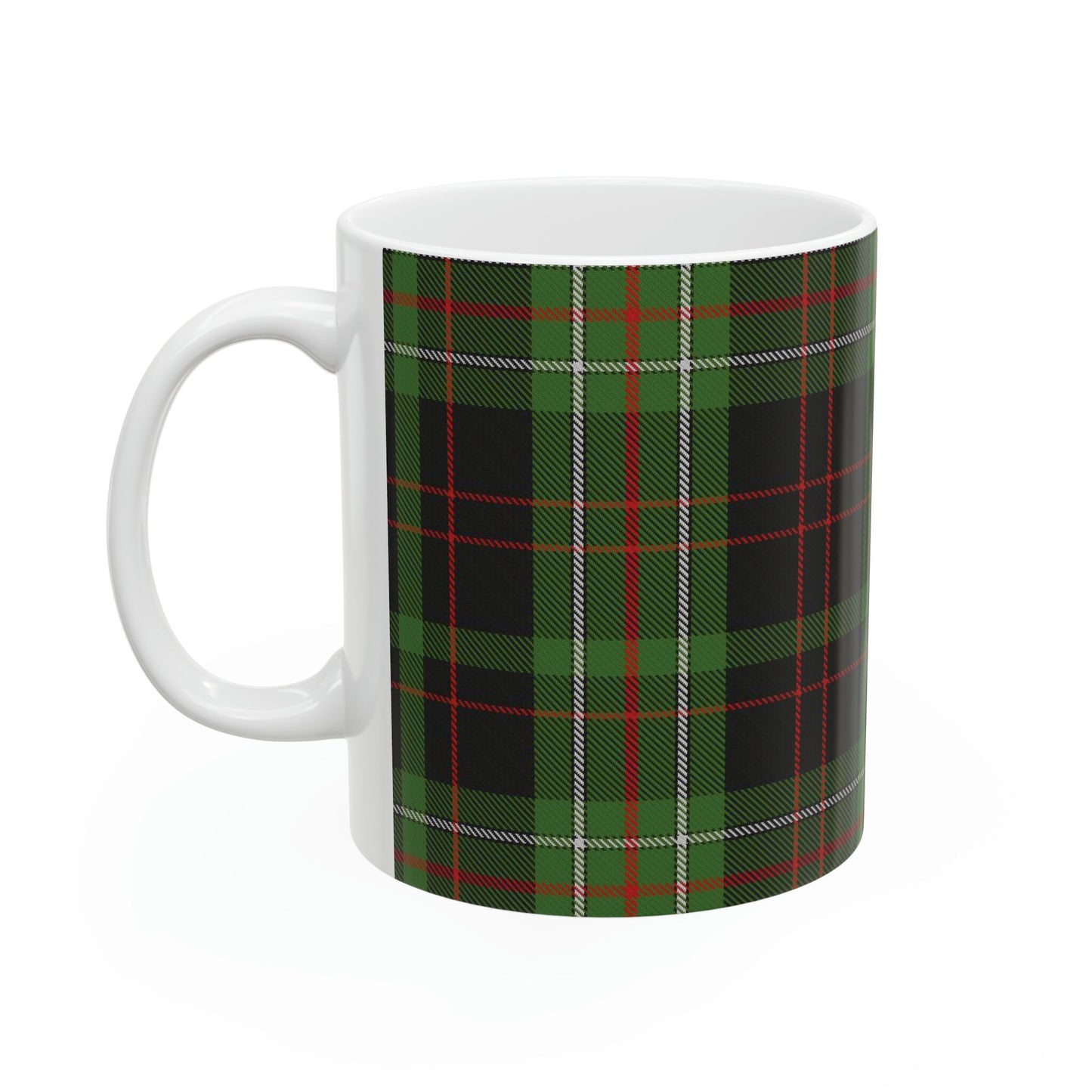 MacDermid clan. The elegant and colourful tartan on this mug is taken from the Scottish Register of Tartans based in Scotland.