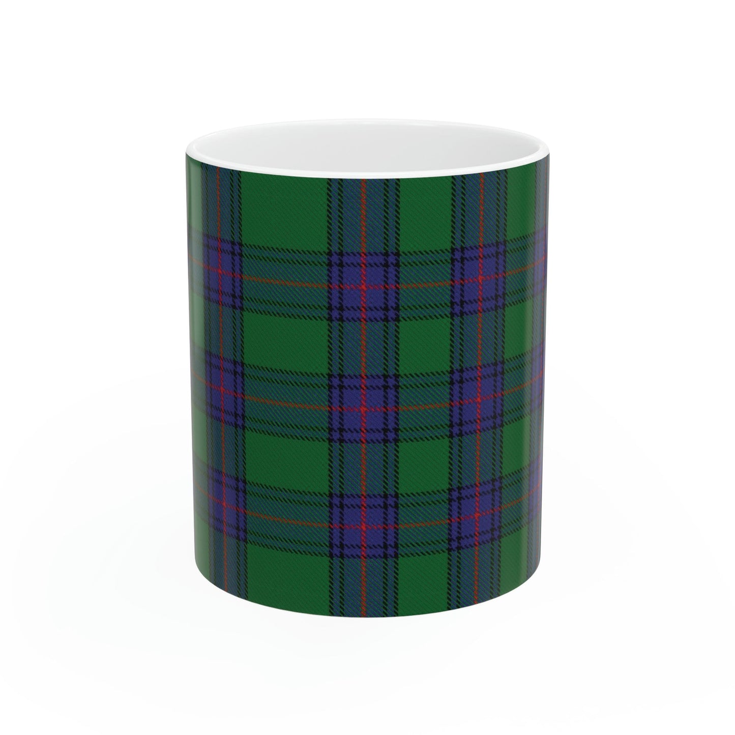 Shaw clan. The elegant and colourful tartan on this mug is taken from the Scottish Register of Tartans based in Scotland.