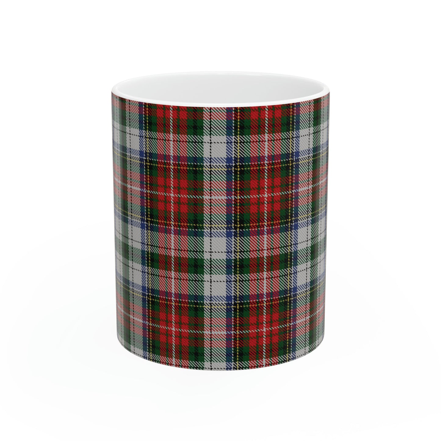 Stewart clan 1. The elegant and colourful tartan on this mug is taken from the Scottish Register of Tartans based in Scotland.