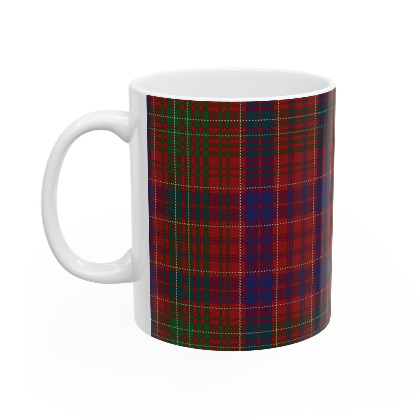 Lumsden clan. The elegant and colourful tartan on this mug is taken from the Scottish Register of Tartans based in Scotland.