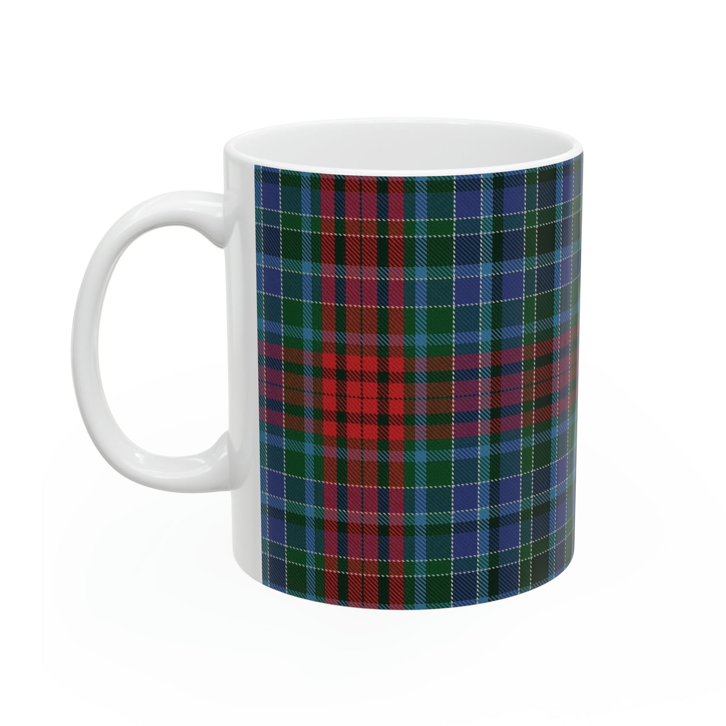 Gordon clan 1. The elegant and colourful tartan on this mug is taken from the Scottish Register of Tartans based in Scotland.