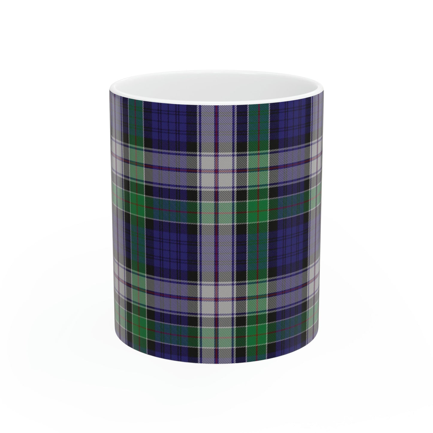 Colquhoun dress. The elegant and colourful tartan on this mug is taken from the Scottish Register of Tartans based in Scotland.