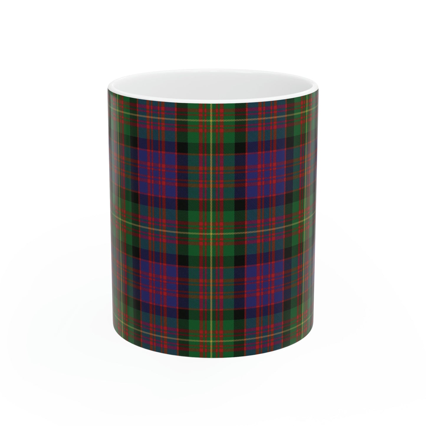 Carnegie clan. The elegant and colourful tartan on this mug is taken from the Scottish Register of Tartans based in Scotland.