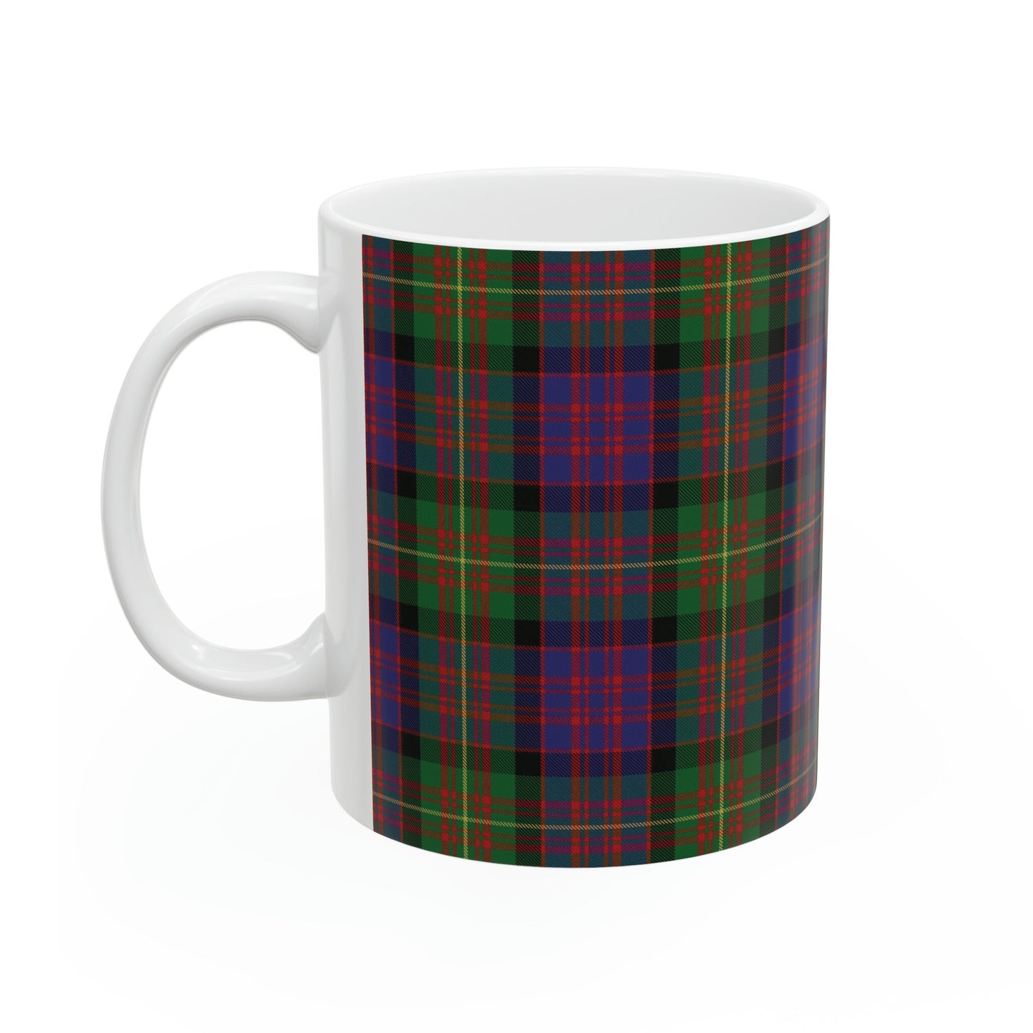 Carnegie clan. The elegant and colourful tartan on this mug is taken from the Scottish Register of Tartans based in Scotland.