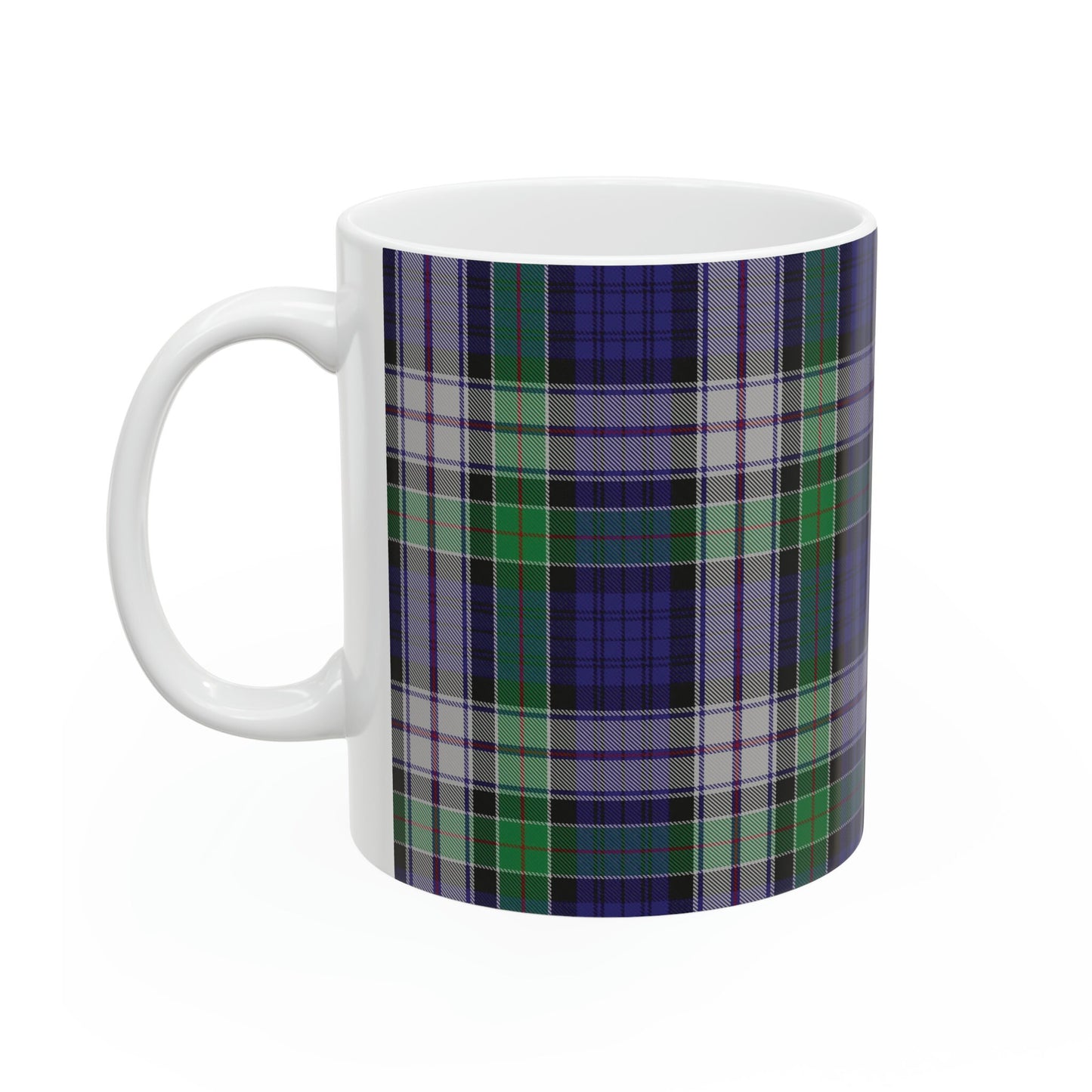 Colquhoun dress. The elegant and colourful tartan on this mug is taken from the Scottish Register of Tartans based in Scotland.