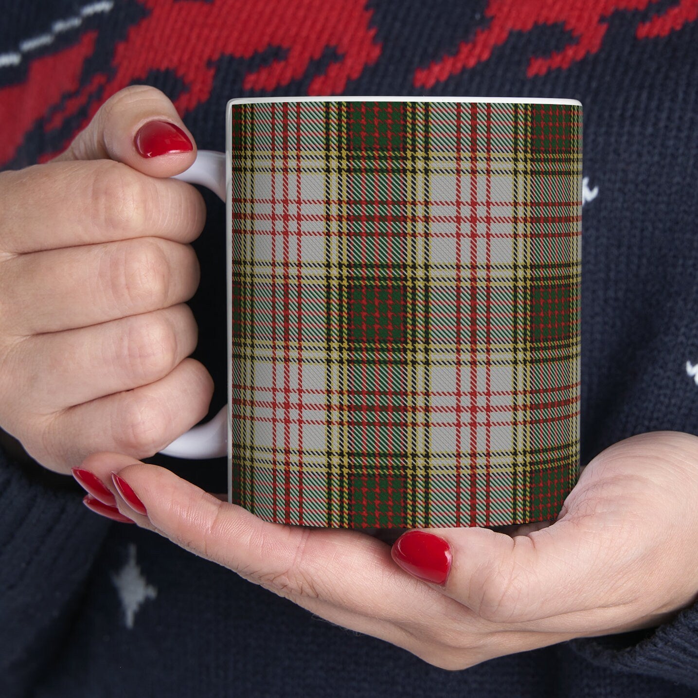 Abercrombie dress. The elegant and colourful tartan on this mug is taken from the Scottish Register of Tartans based in Scotland.