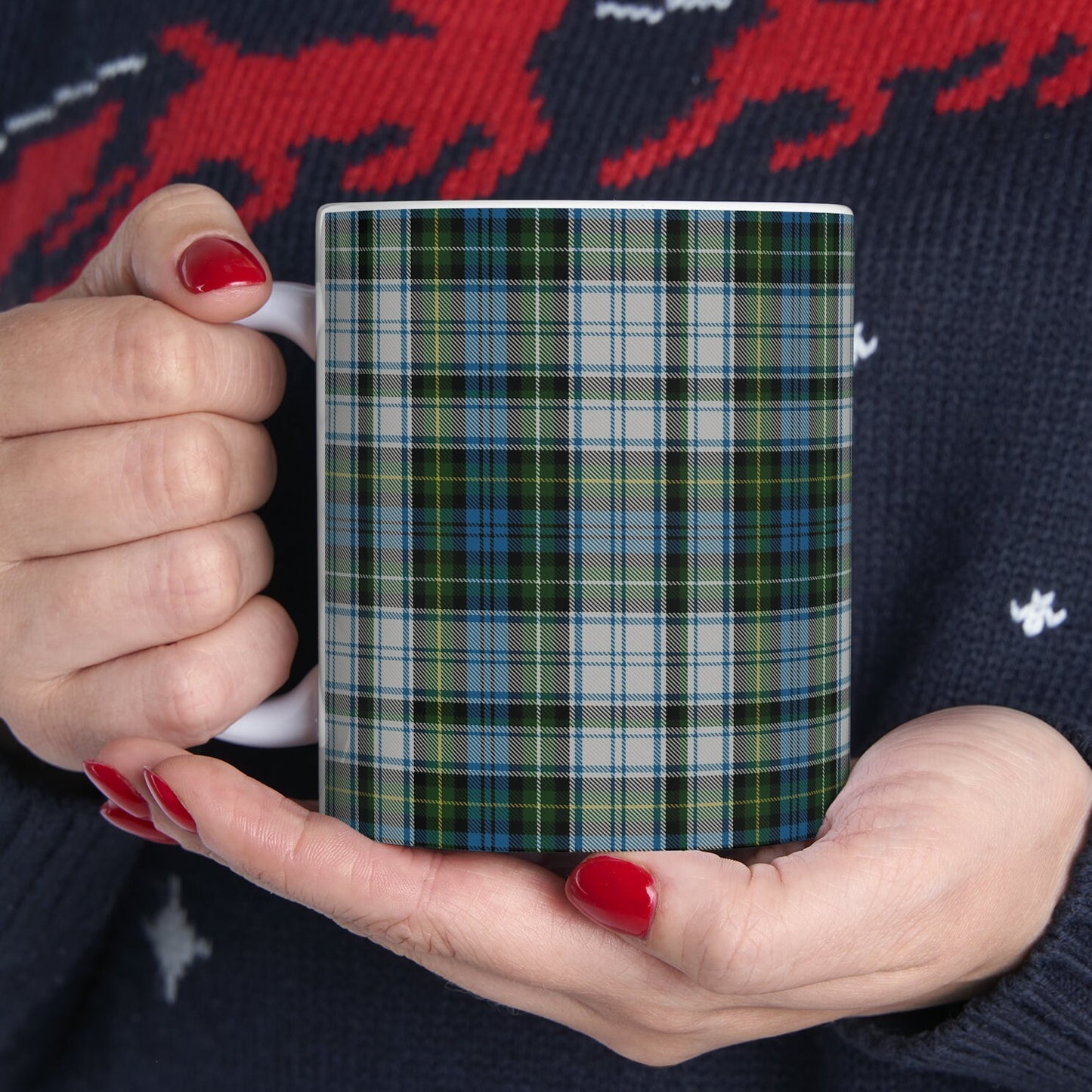 Campbell dress. The elegant and colourful tartan on this mug is taken from the Scottish Register of Tartans based in Scotland.