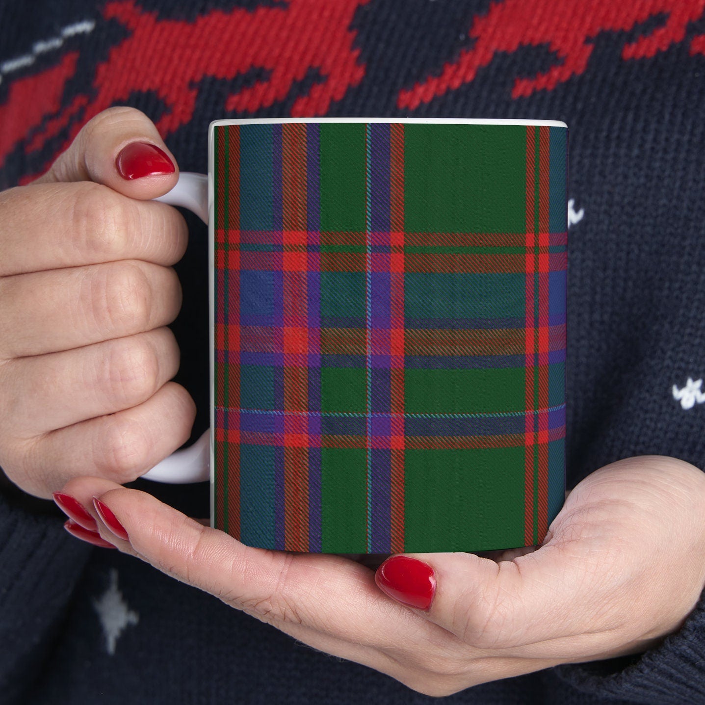 MacDougall clan. The elegant and colourful tartan on this mug is taken from the Scottish Register of Tartans based in Scotland.