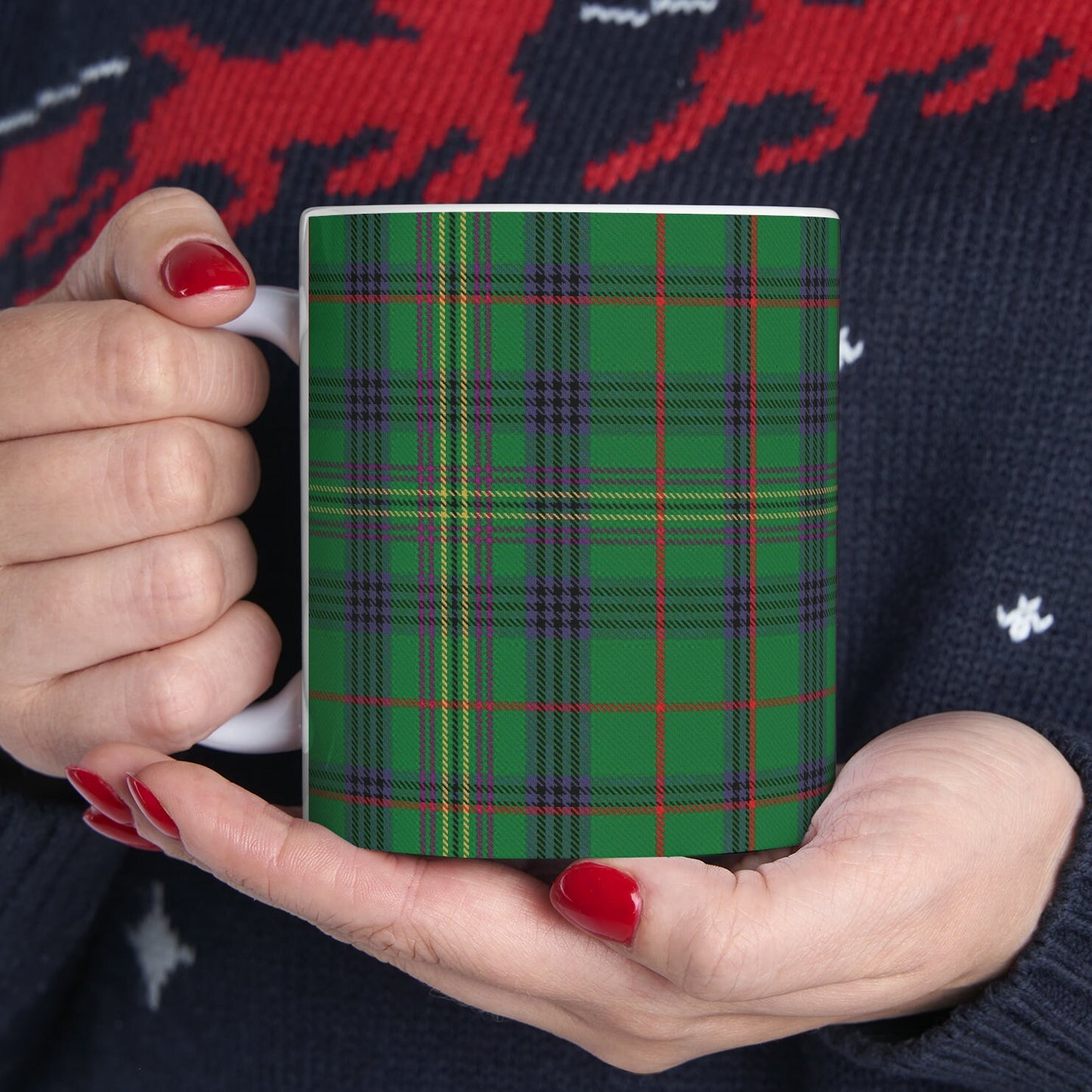 Kennedy clan. The elegant and colourful tartan on this mug is taken from the Scottish Register of Tartans based in Scotland.