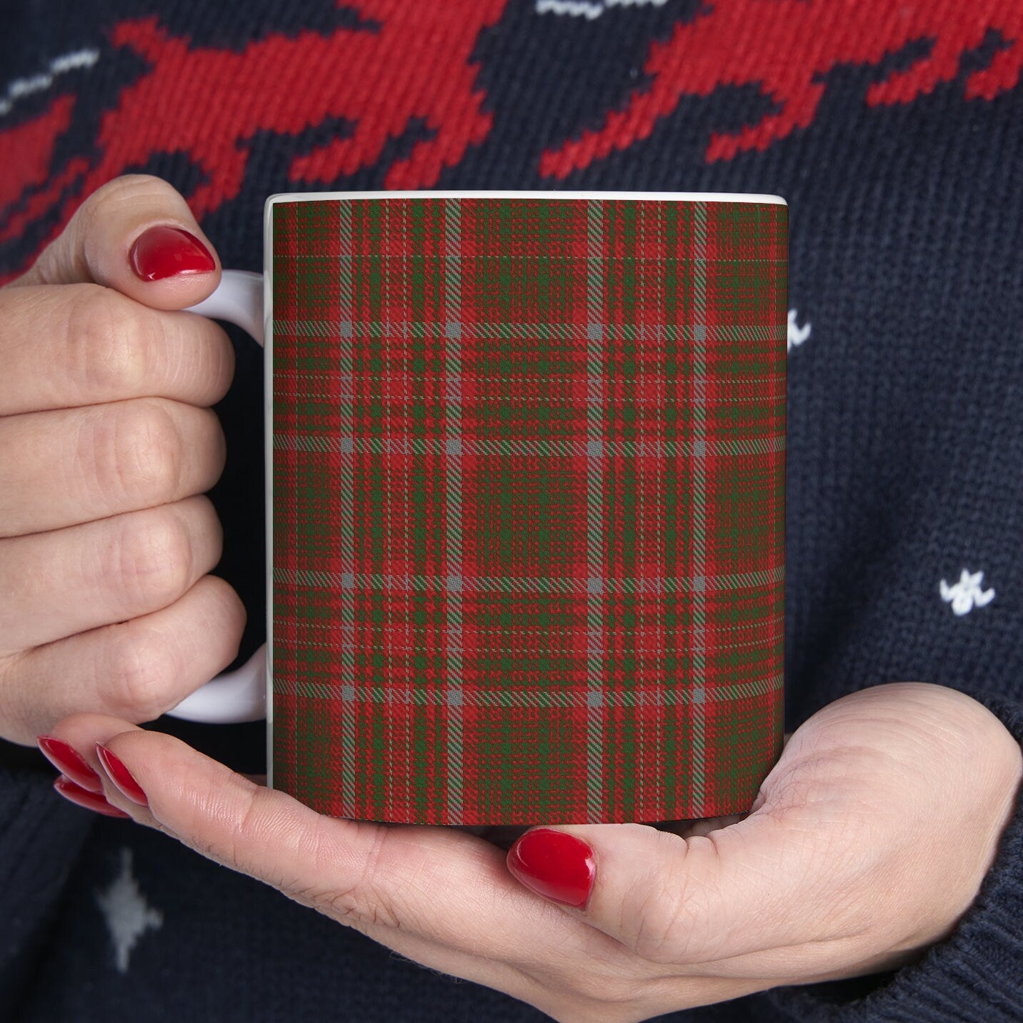 MacIntosh ancient. The elegant and colourful tartan on this mug is taken from the Scottish Register of Tartans based in Scotland.