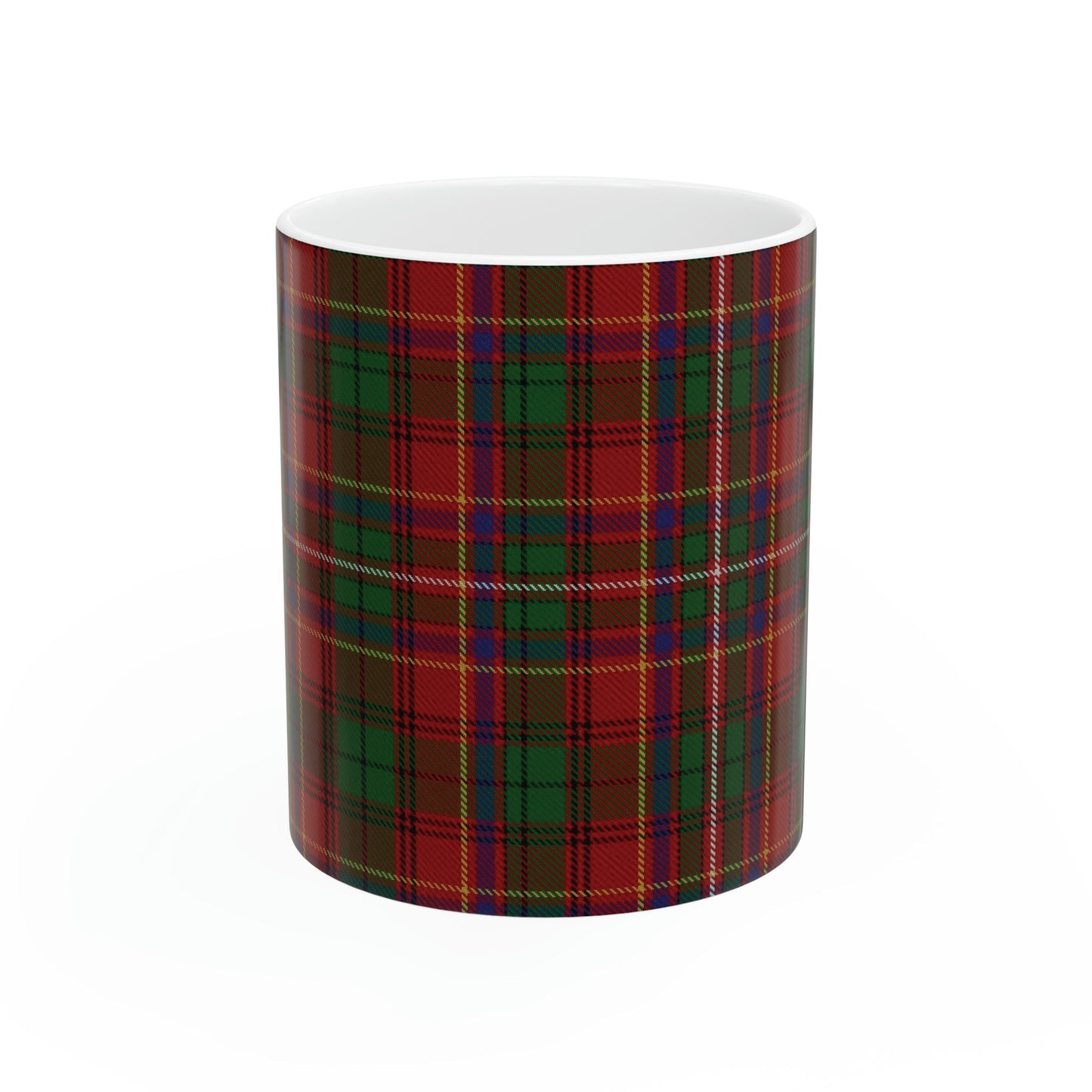 Innes clan tartan . The elegant and colourful tartan on this mug is taken from the Scottish Register of Tartans based in Scotland.
