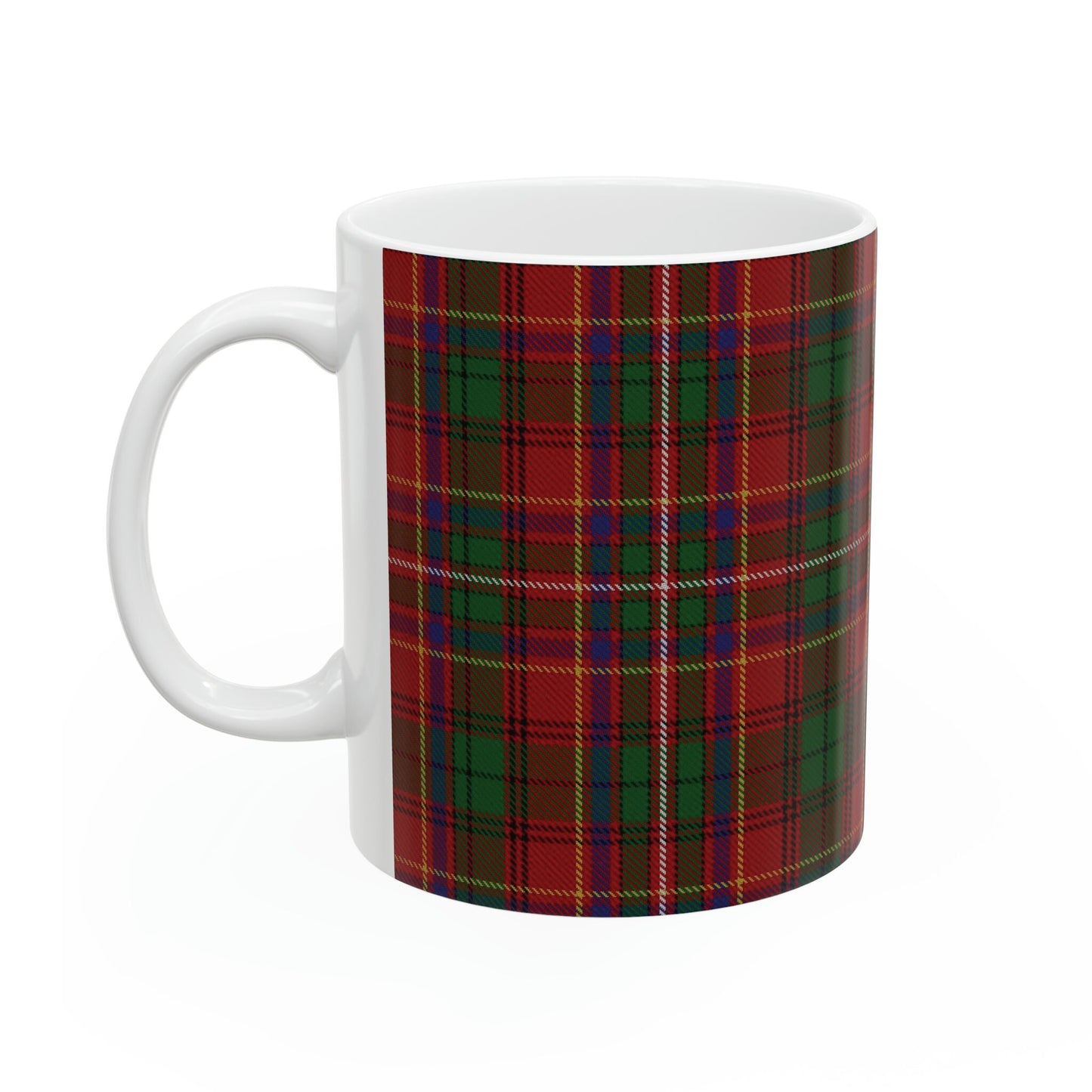 Innes clan tartan . The elegant and colourful tartan on this mug is taken from the Scottish Register of Tartans based in Scotland.