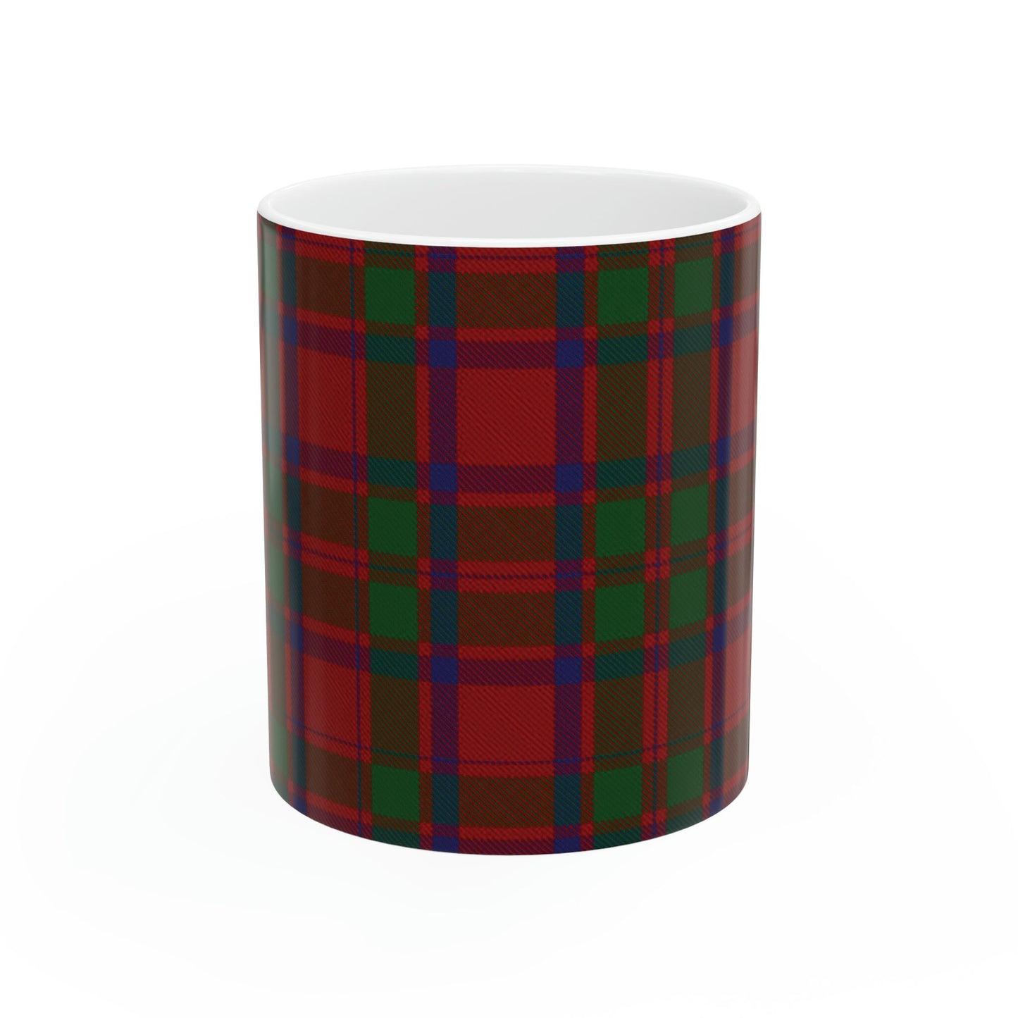 Mackintosh clan tartan 3 . The elegant and colourful tartan on this mug is taken from the Scottish Register of Tartans based in Scotland.