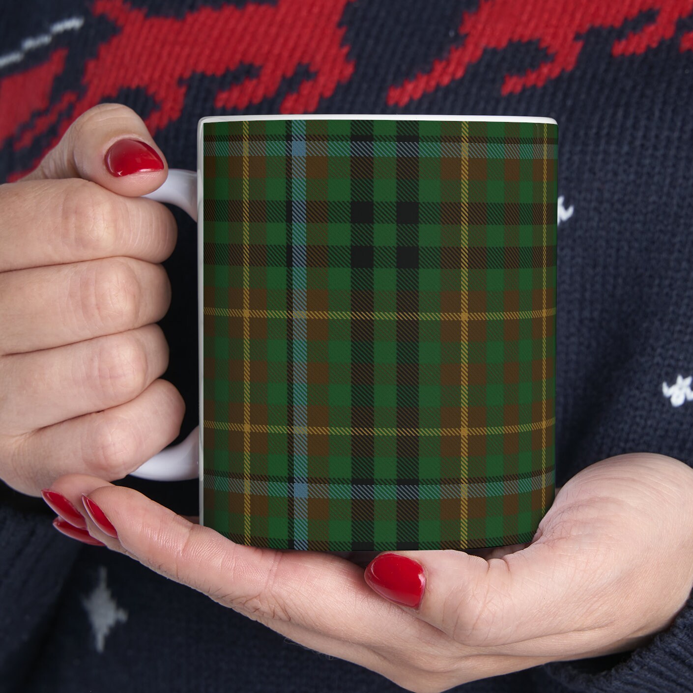 Buchanan hunting 2 The elegant and colourful tartan on this mug is taken from the Scottish Register of Tartans based in Scotland.
