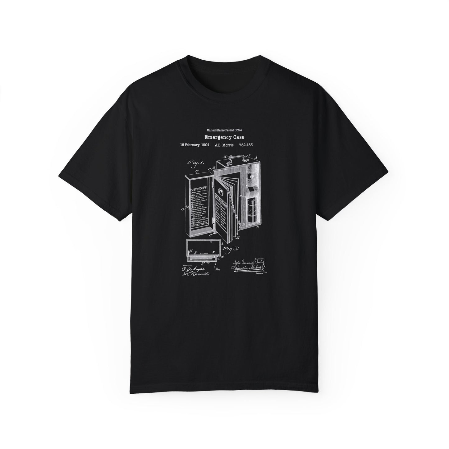 Antique medical case design from US Patent Office. A quality T shirt perfect for doctors, medical students, healthcare