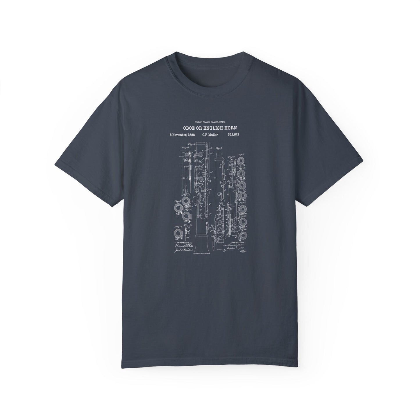 a t - shirt with a blueprint of a train