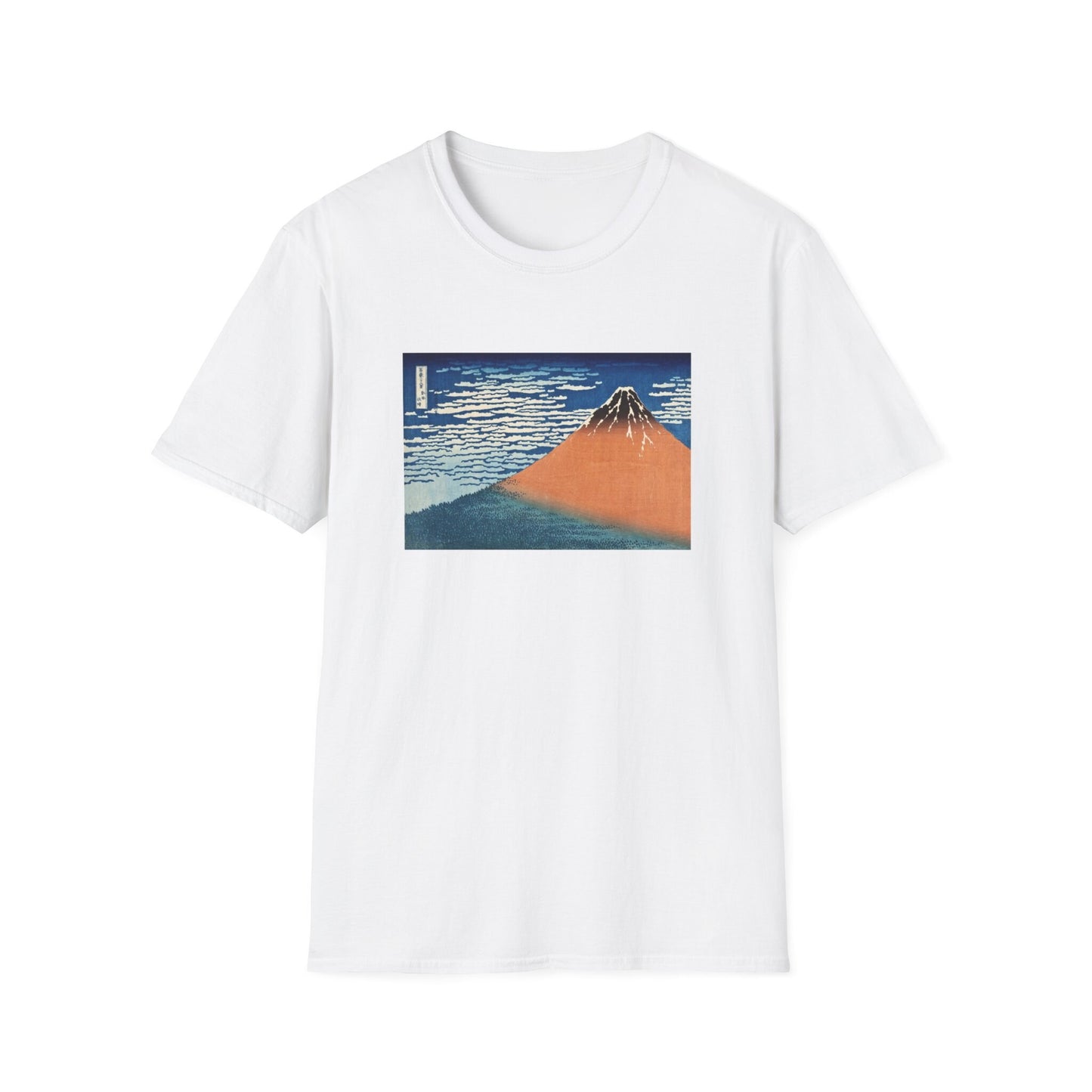 Fine Wind, Clear Morning by Katsushika Hokusai view of Mt Fuji T shirt  from famous Japanese woodblock print