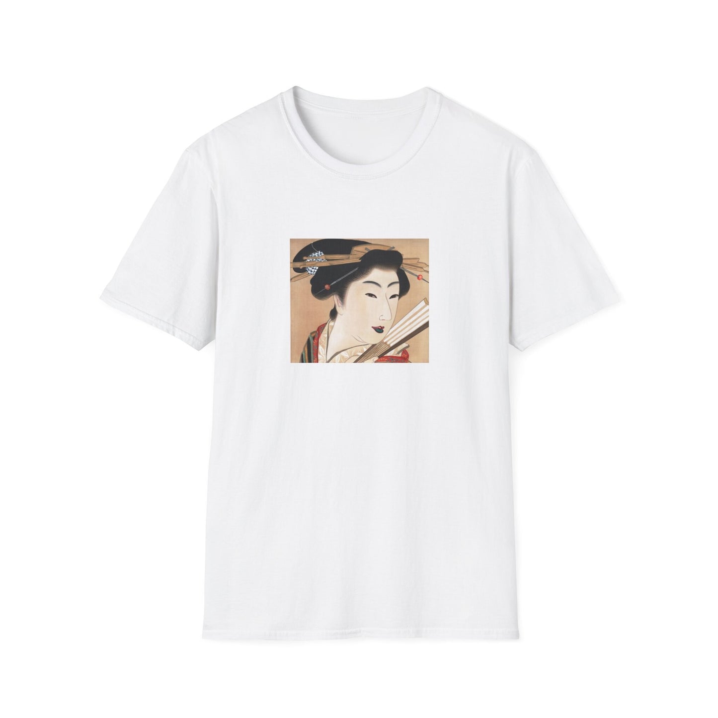 Japanese geisha (1830s) vintage painting by Mihata Joryu. T shirt from famous Japanese woodblock print