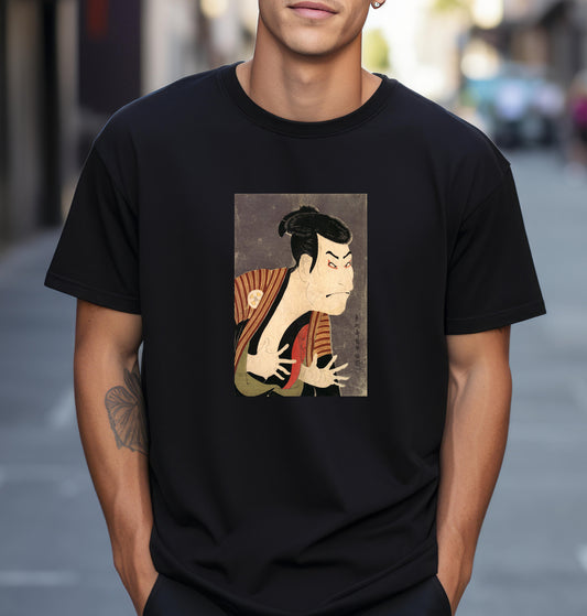 Kabuki Actor Otani Oniji III as Yakko Edobei by Toshusai Sharaku T shirt from famous Japanese woodblock print