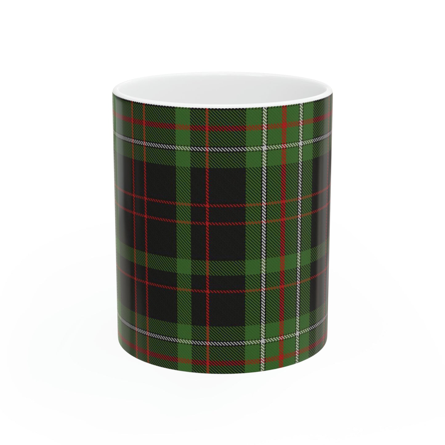 MacDermid clan. The elegant and colourful tartan on this mug is taken from the Scottish Register of Tartans based in Scotland.