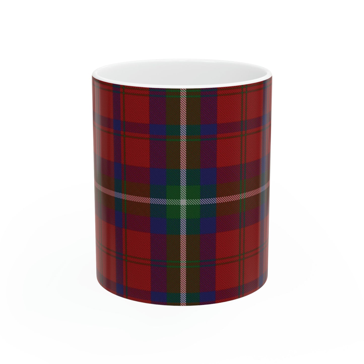 Ruthven clan. The elegant and colourful tartan on this mug is taken from the Scottish Register of Tartans based in Scotland.