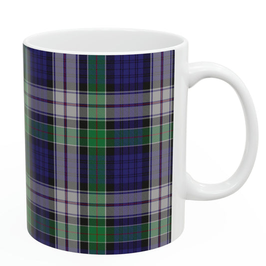 Colquhoun dress. The elegant and colourful tartan on this mug is taken from the Scottish Register of Tartans based in Scotland.