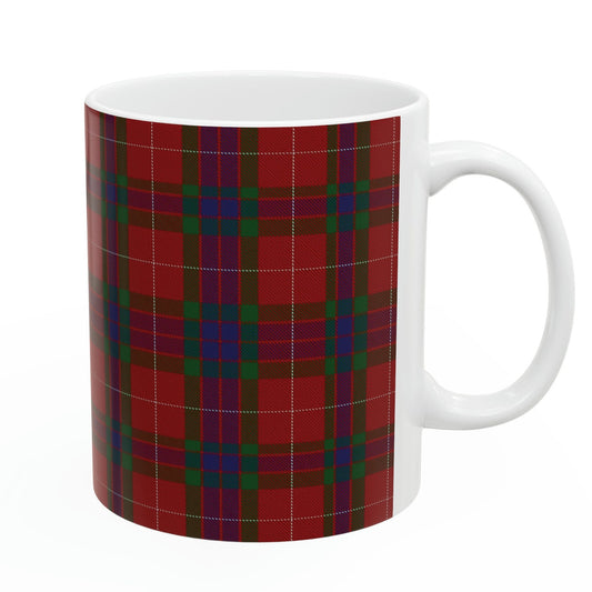 Fraser clan. The elegant and colourful tartan on this mug is taken from the Scottish Register of Tartans based in Scotland.