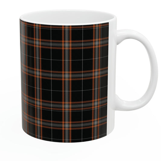 Harley Davidson tartan mug. The elegant and colourful tartan on this mug is taken from the Scottish Register of Tartans based in Scotland.