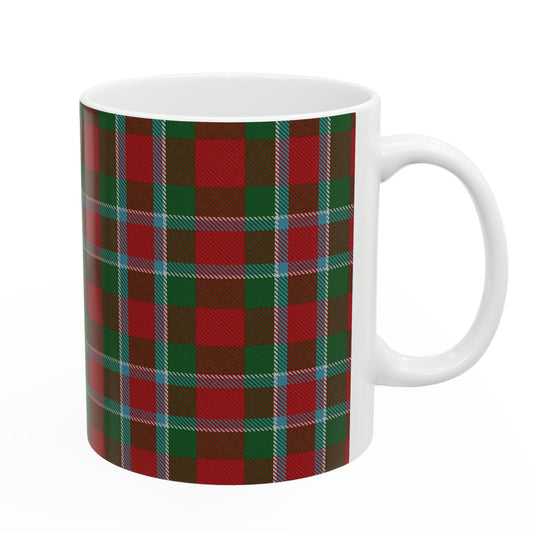 Menzies clan 2. The elegant and colourful tartan on this mug is taken from the Scottish Register of Tartans based in Scotland.