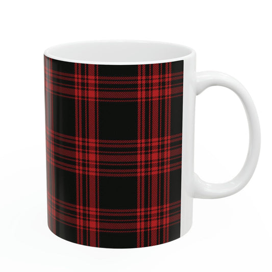 Menzies hunting. The elegant and colourful tartan on this mug is taken from the Scottish Register of Tartans based in Scotland.