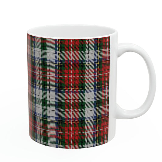 Stewart clan 1. The elegant and colourful tartan on this mug is taken from the Scottish Register of Tartans based in Scotland.