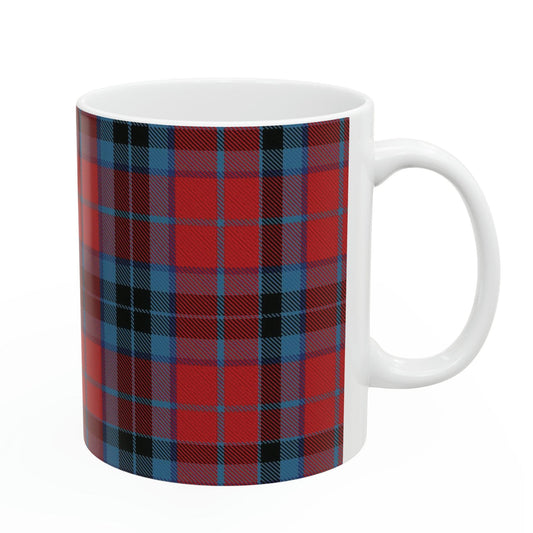 Thomson clan. The elegant and colourful tartan on this mug is taken from the Scottish Register of Tartans based in Scotland.