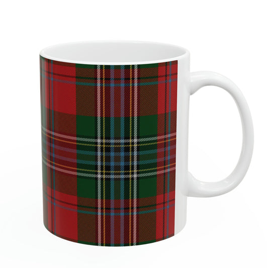 MacLean clan. The elegant and colourful tartan on this mug is taken from the Scottish Register of Tartans based in Scotland.