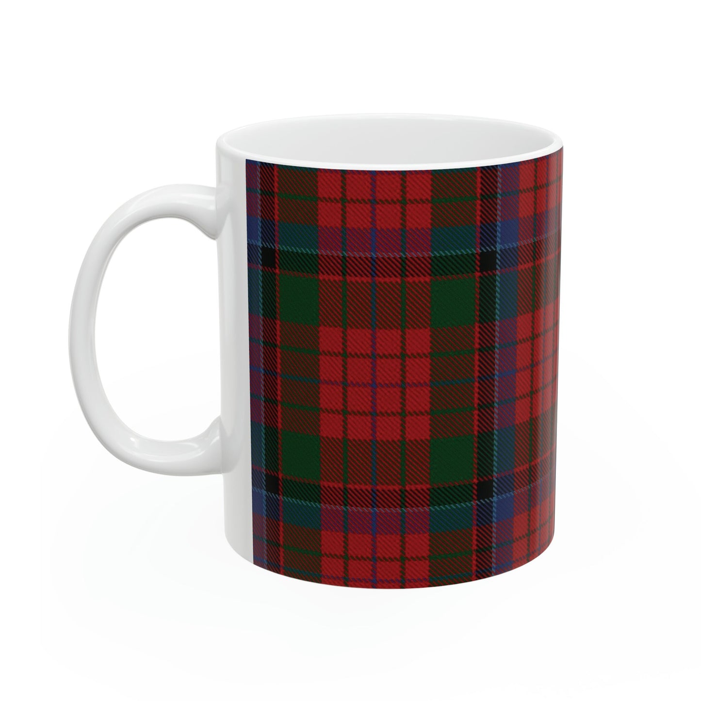 MacNicol clan tartan . The elegant and colourful tartan on this mug is taken from the Scottish Register of Tartans based in Scotland.