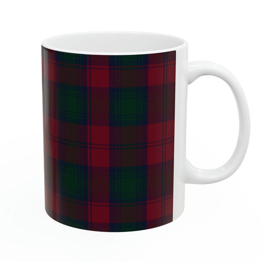 Lindsay clan tartan 2 . The elegant and colourful tartan on this mug is taken from the Scottish Register of Tartans based in Scotland.