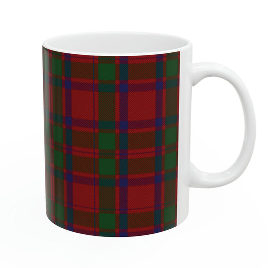 Mackintosh clan tartan 3 . The elegant and colourful tartan on this mug is taken from the Scottish Register of Tartans based in Scotland.