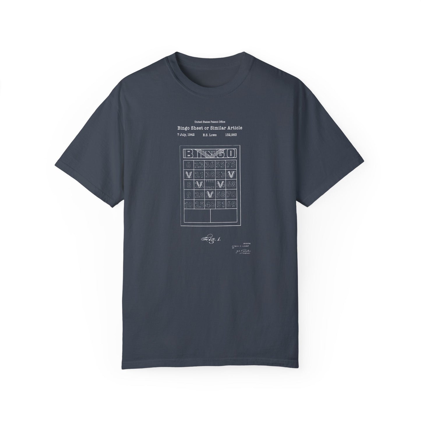 a t - shirt with a blueprinted image of a calendar