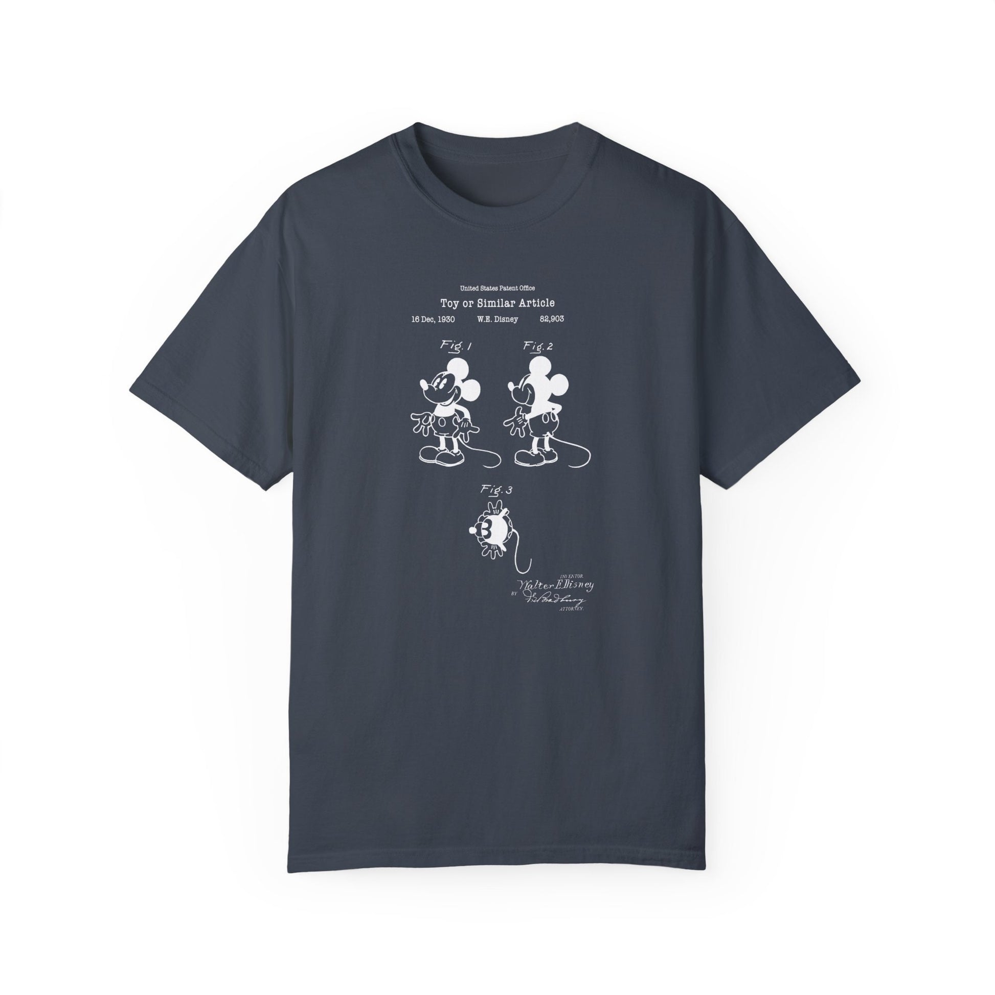 a t - shirt with a mickey mouse drawing on it