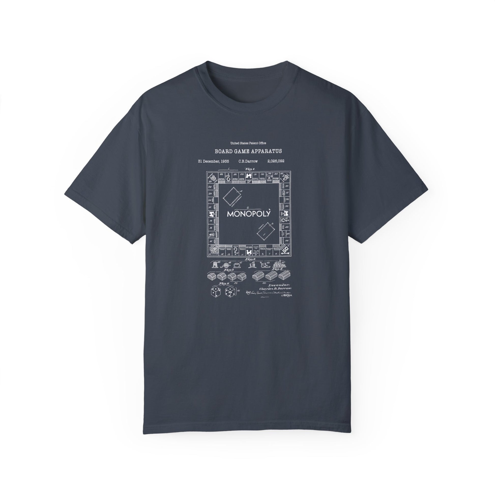 a gray t - shirt with a blueprint of a window