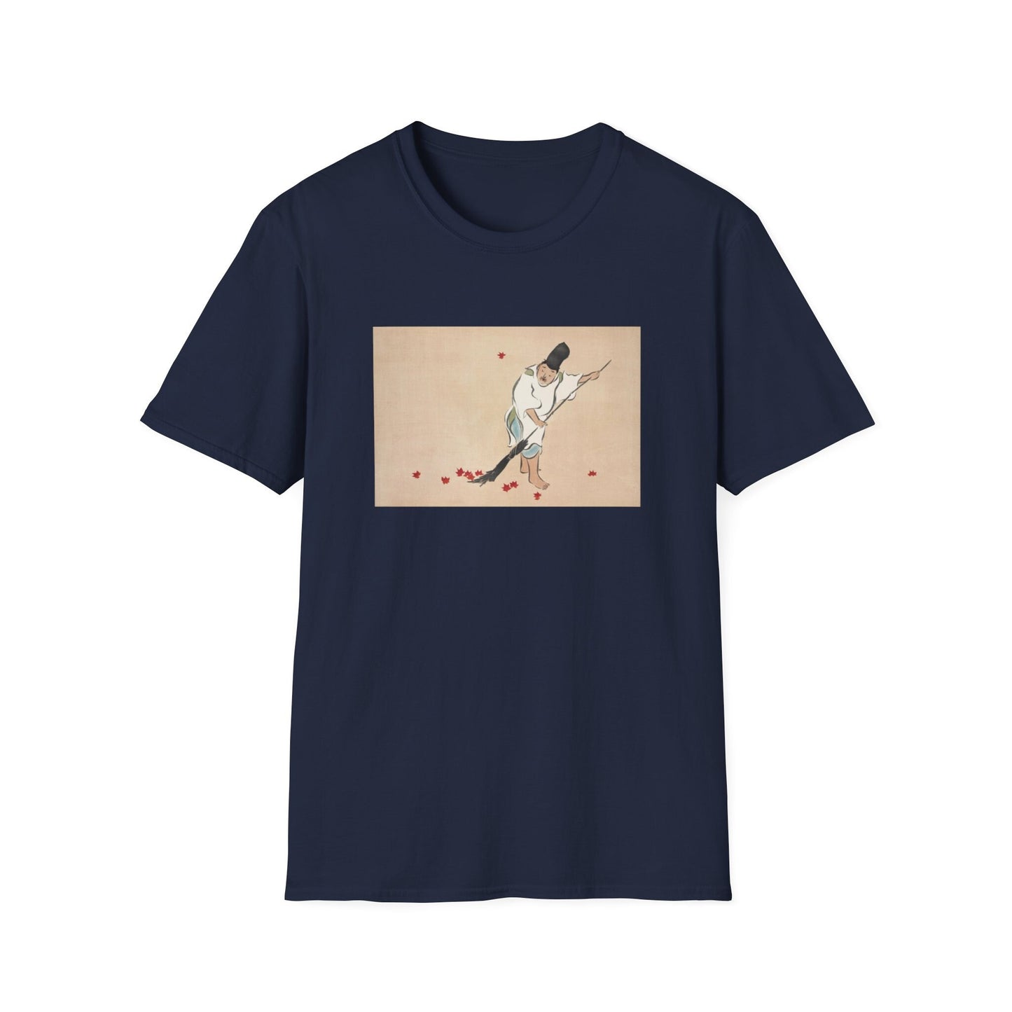 Kamisaka Sekka artist; Raking from Momoyogusa Flowers of a Hundred Generations T shirt  from famous Japanese woodblock print