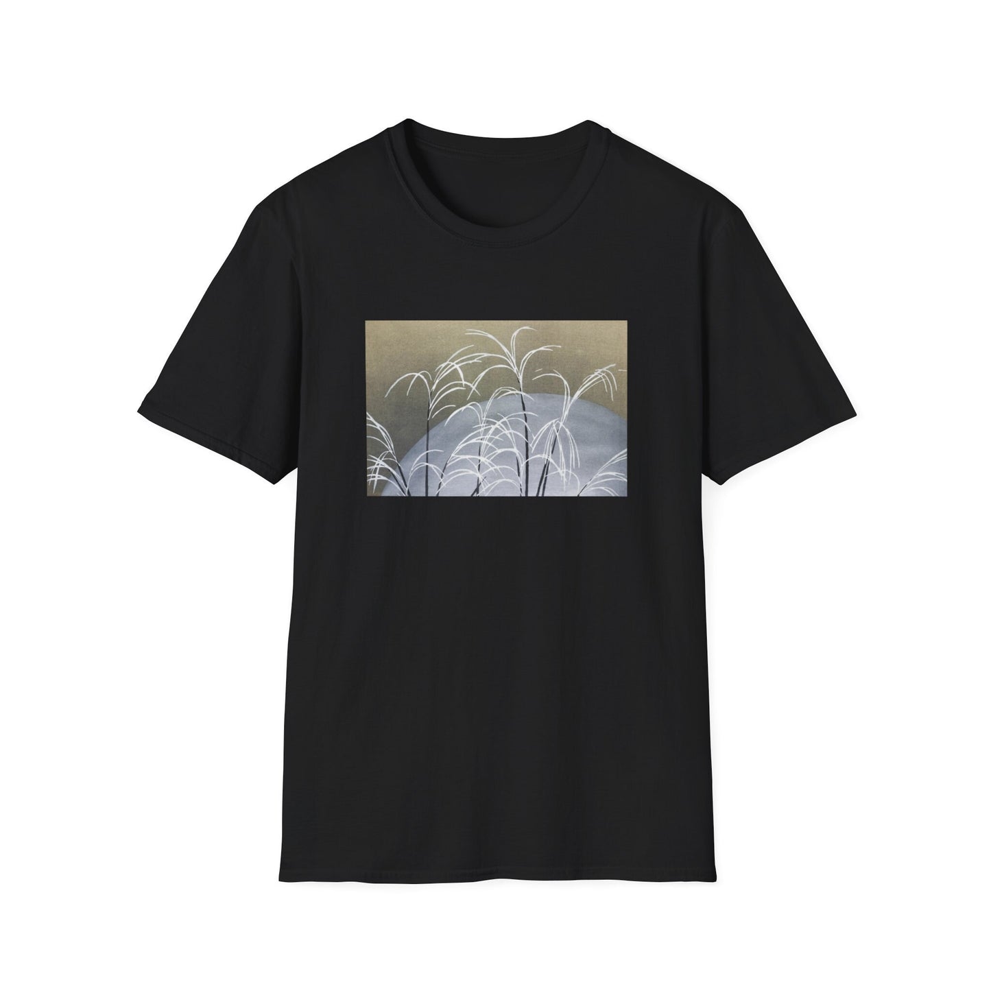 a black t - shirt with a picture of a palm tree