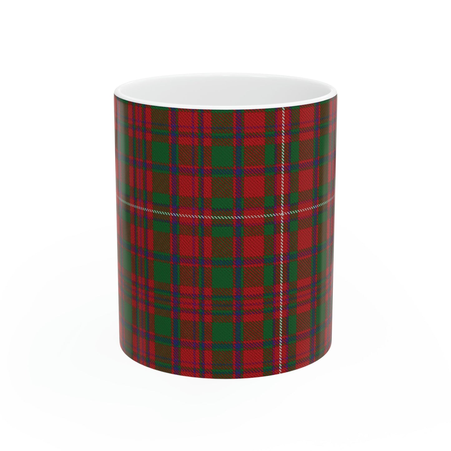 MacKinnon clan. The elegant and colourful tartan on this mug is taken from the Scottish Register of Tartans based in Scotland.